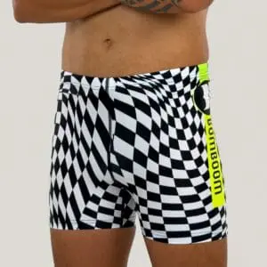 Men’s Mid-Length Swim Jammer - Checkadelic