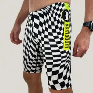 Men’s Three-Quarter Length Swim Jammer - Checkadelic